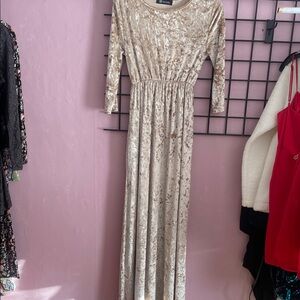 Elegant Velvet Long Sleeve Dress